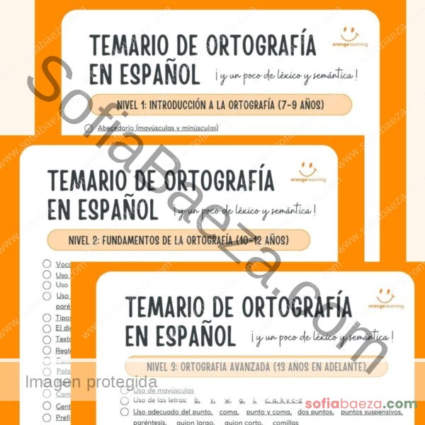 Temario De Ortografía Con Enlaces